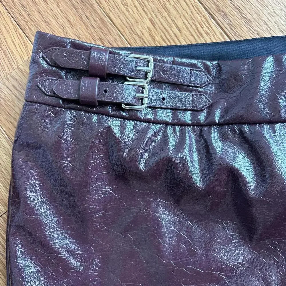 SHEIN Women's brown burgundy Skirts